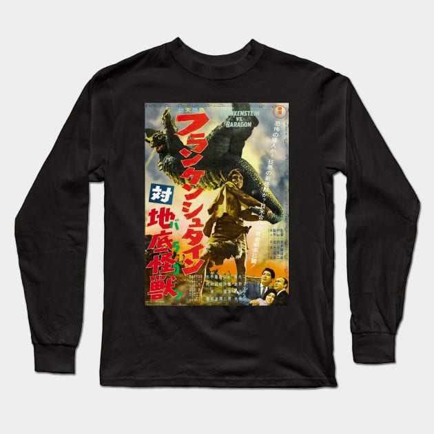 Frankenstein Conquers The World Long Sleeve T-Shirt by Pop Fan Shop